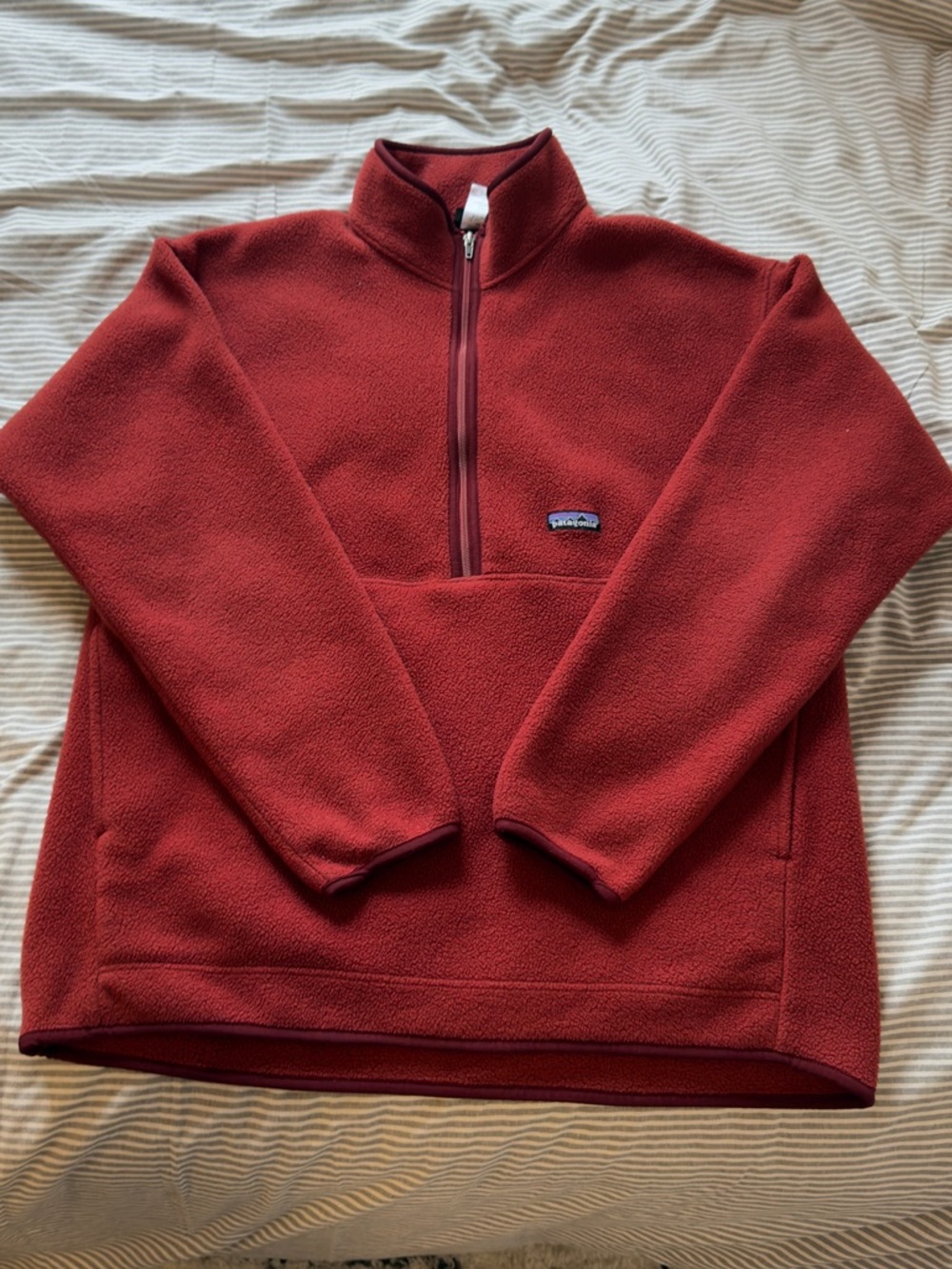 Vintage Patagonia Half Zip Synchilla Red XL